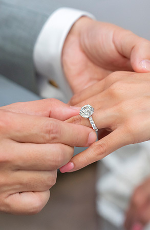 brilliant cut engagement ring