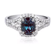 Alexandrite engagement rings