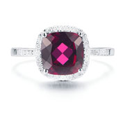 Garnet engagement rings