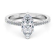 Marquise lab diamond engagement rings