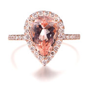 Morganite engagement rings