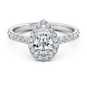 Pear engagement rings