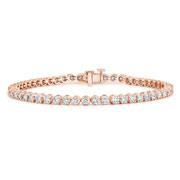 Rose gold womens tennis bracelets