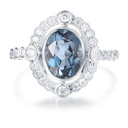 Topaz engagement rings