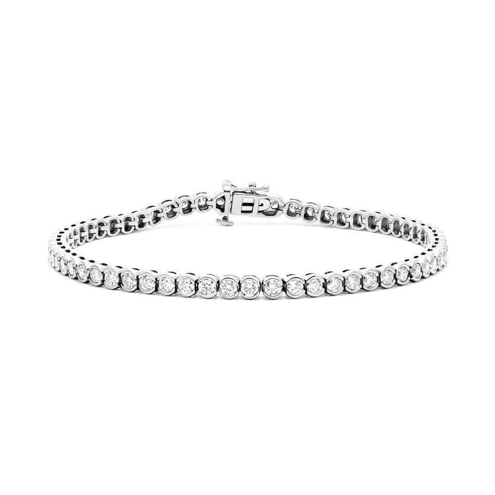 White gold hot sale diamond tennis bracelet