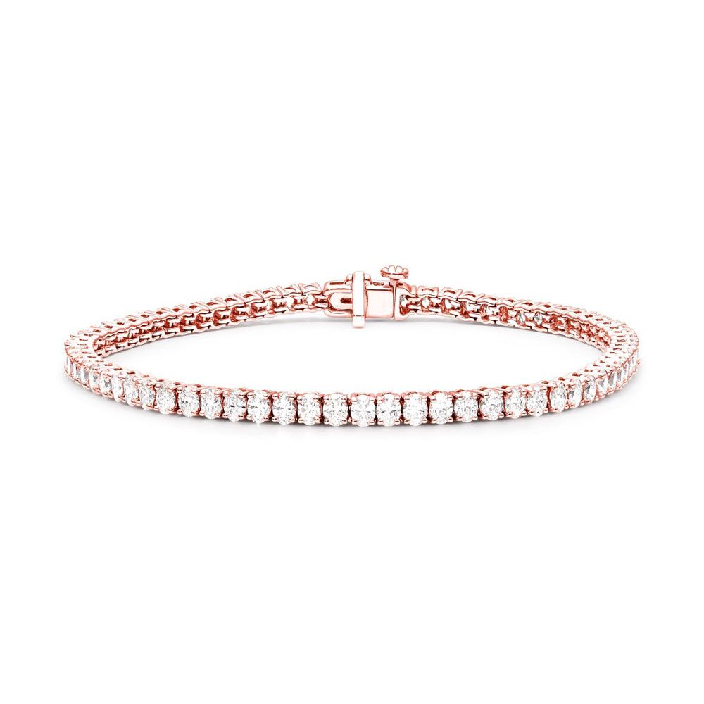 10K Yellow Gold 10 1/3 Cttw Alternating Coco Color and White Diamond 5 Row Tennis  Bracelet (Brown/H-I Color, SI1-SI2 Clarity) - Size 7.25 - Walmart.com