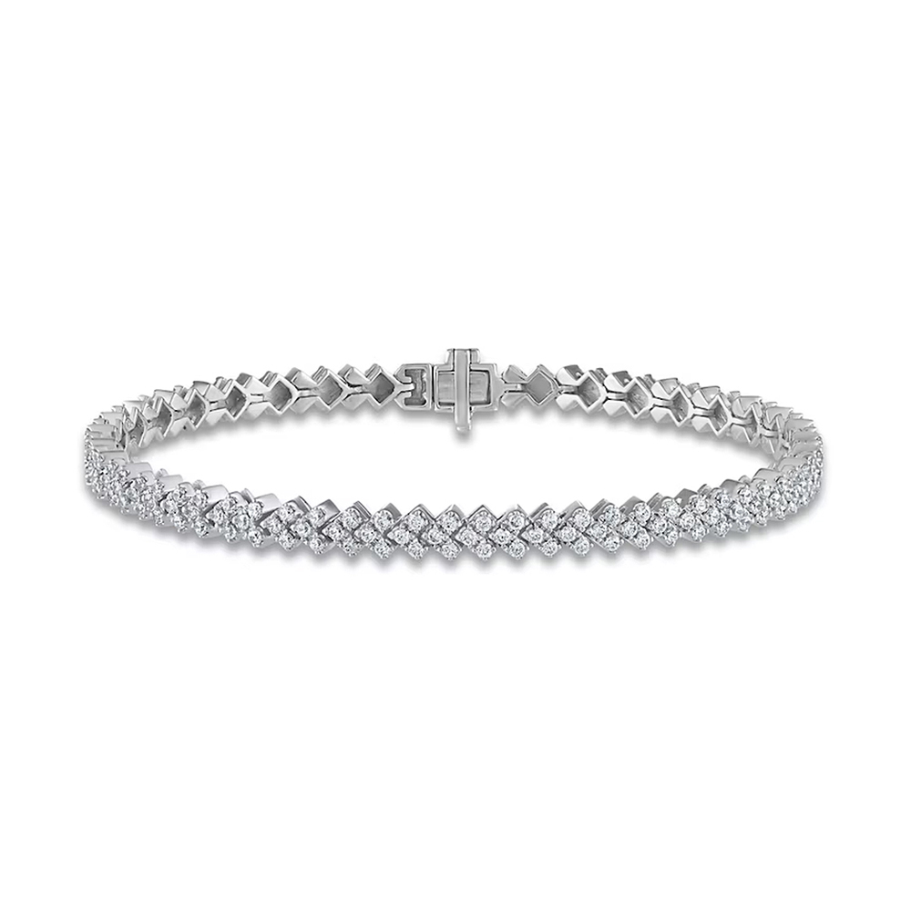 White gold hotsell tennis bracelet womens
