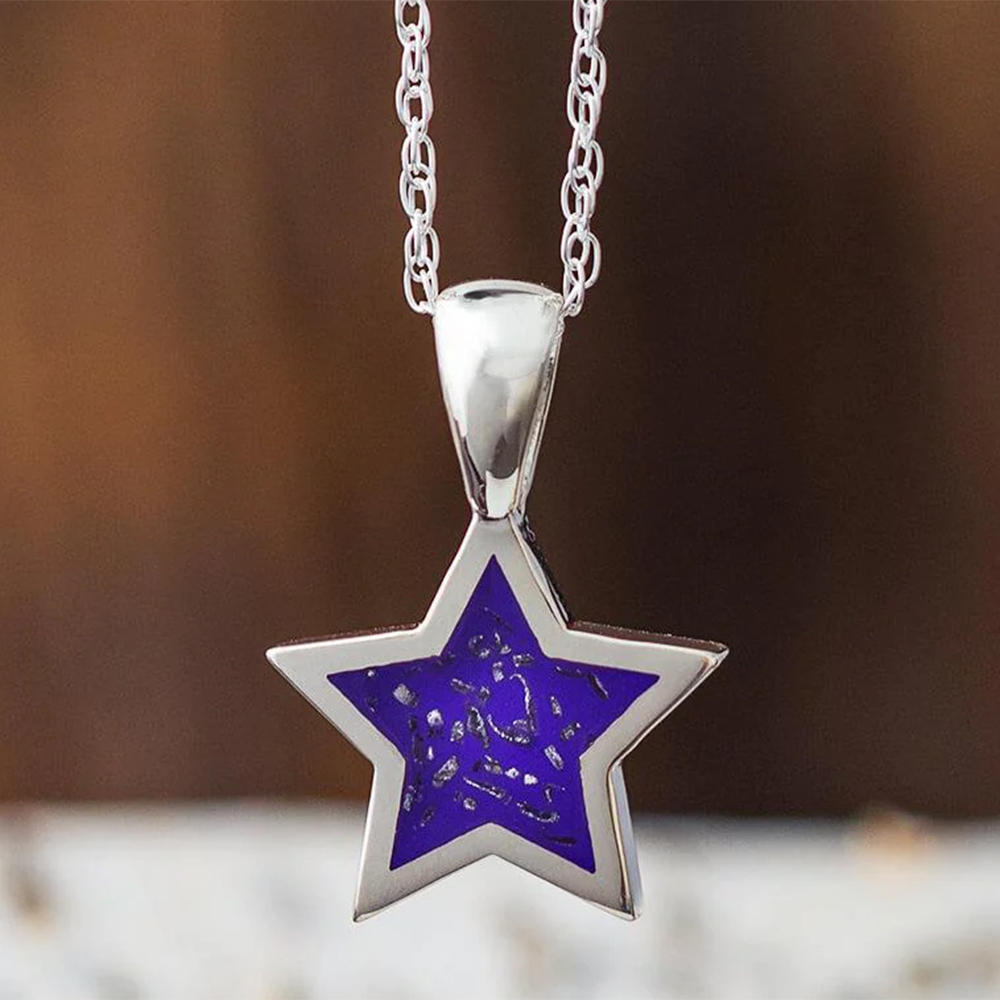 Purple on sale star necklace
