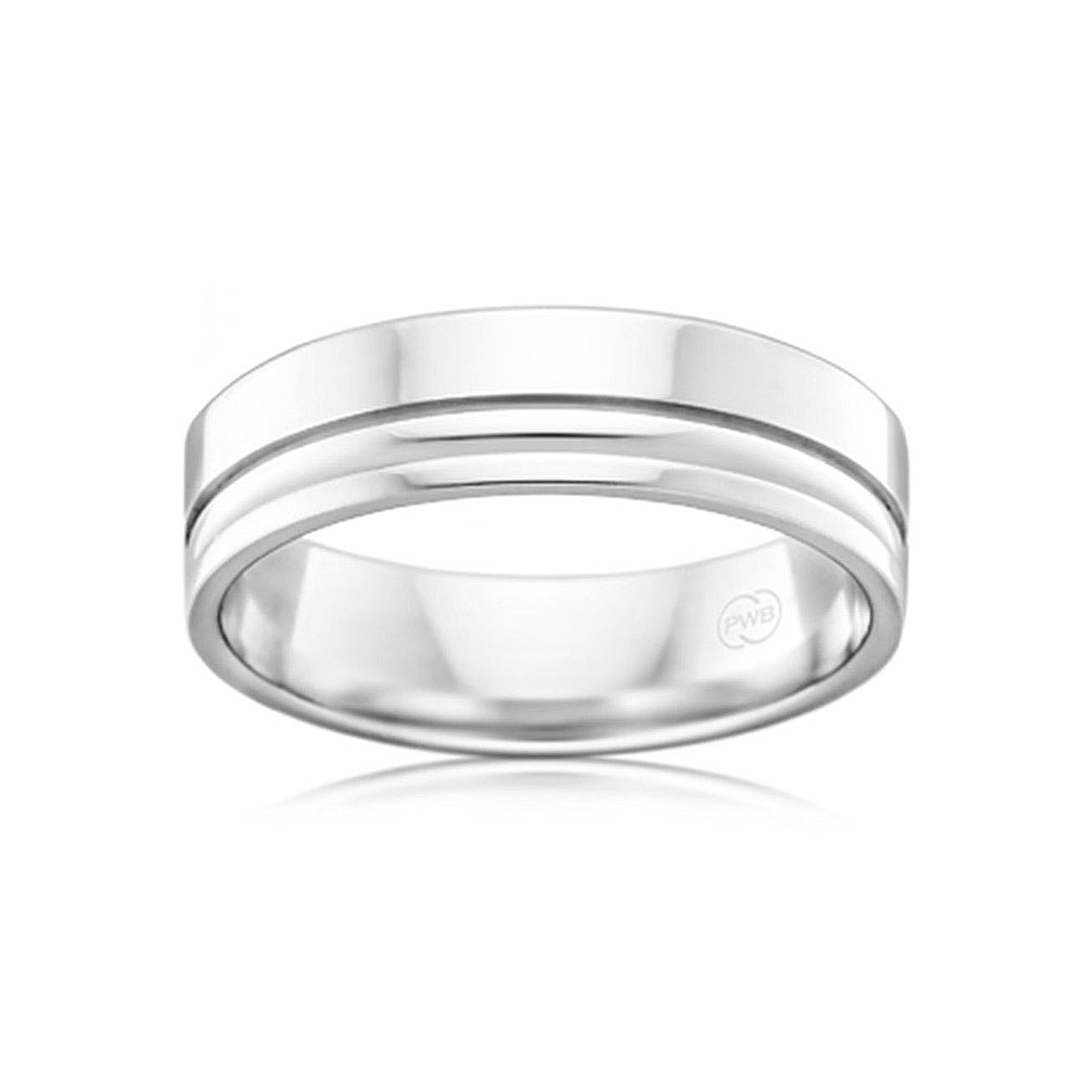Mens 8mm on sale gold wedding band