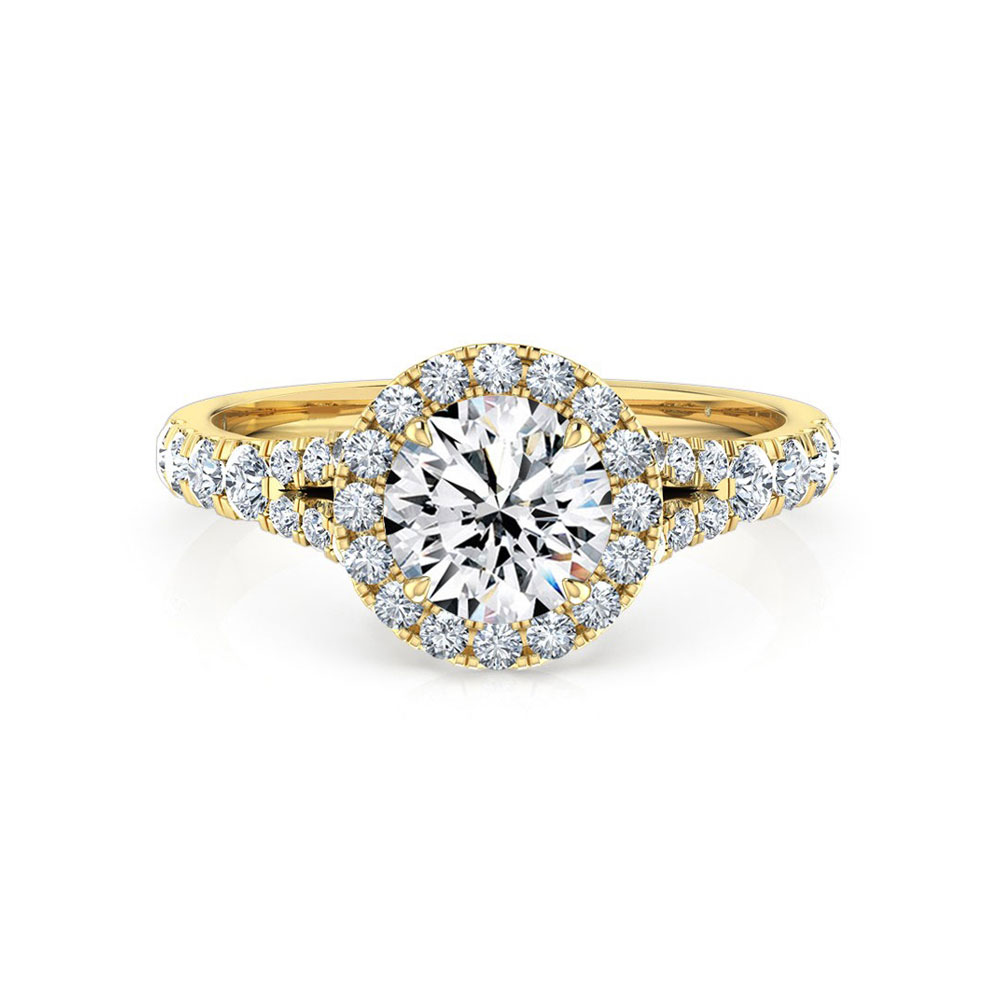 Cheap round clearance engagement rings