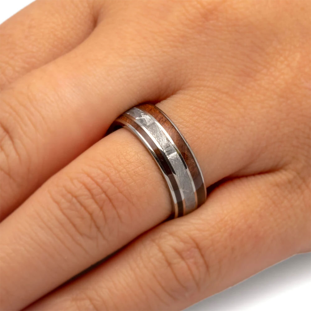 Custom wooden hotsell wedding rings
