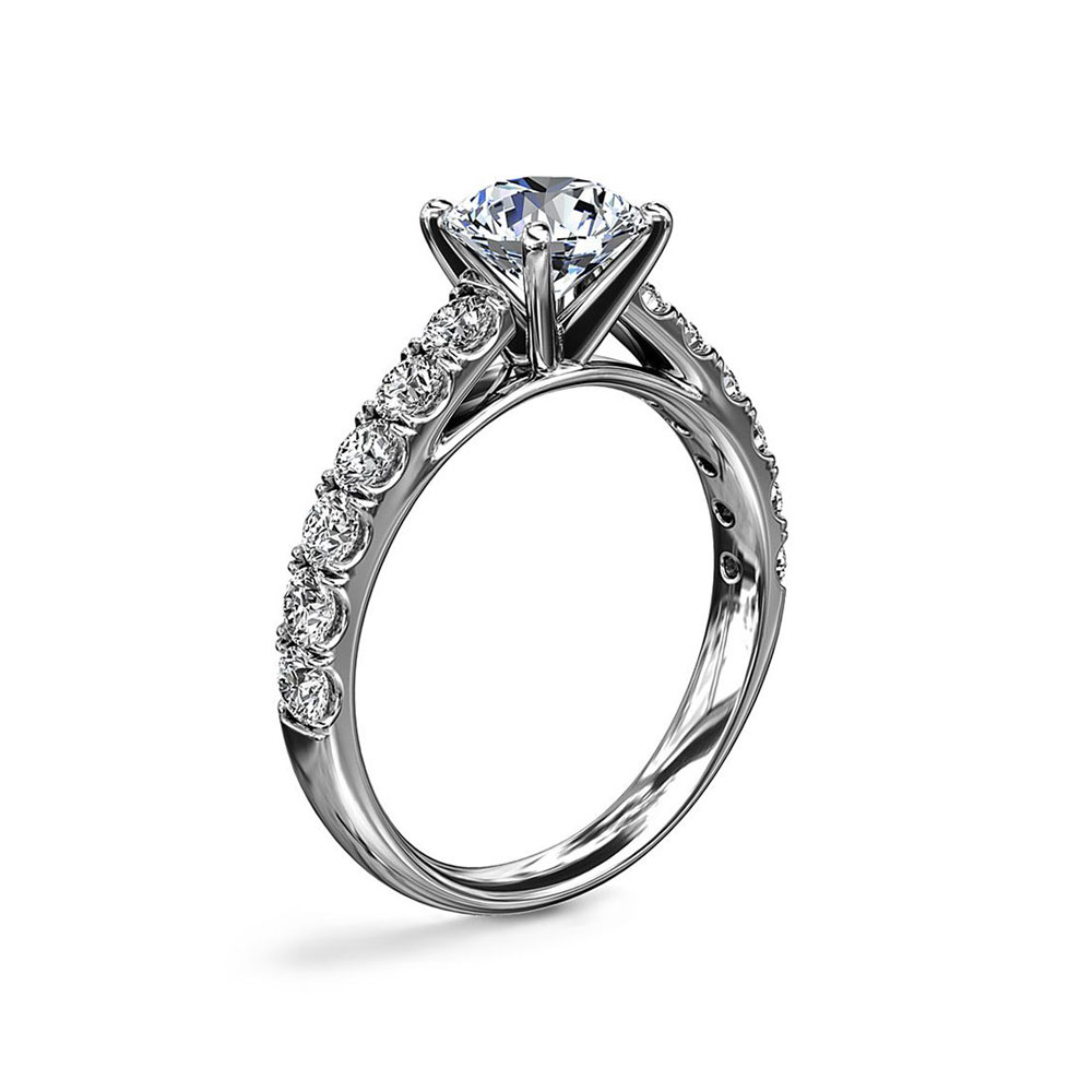 Cathedral diamond hotsell engagement ring