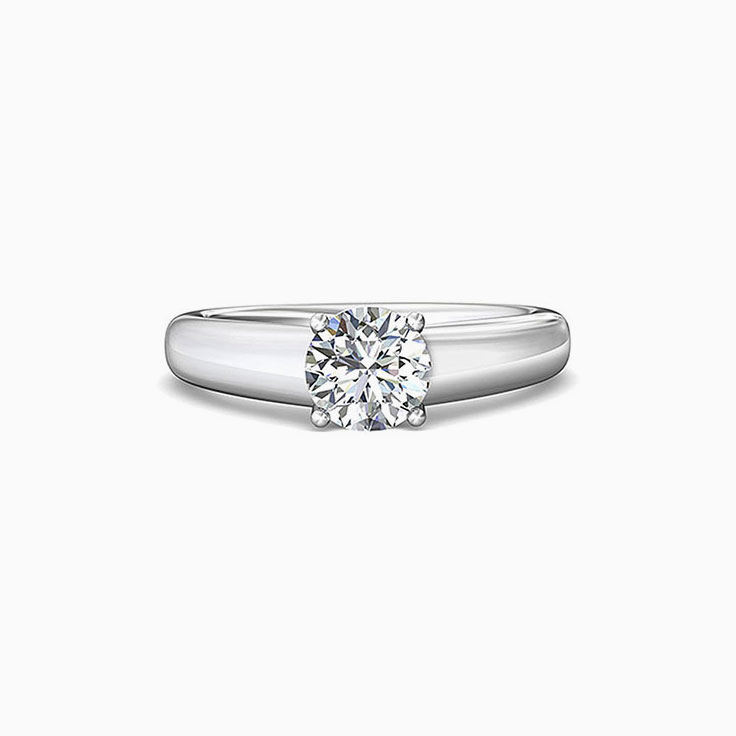 Classic Solitaire Diamond Engagement Band