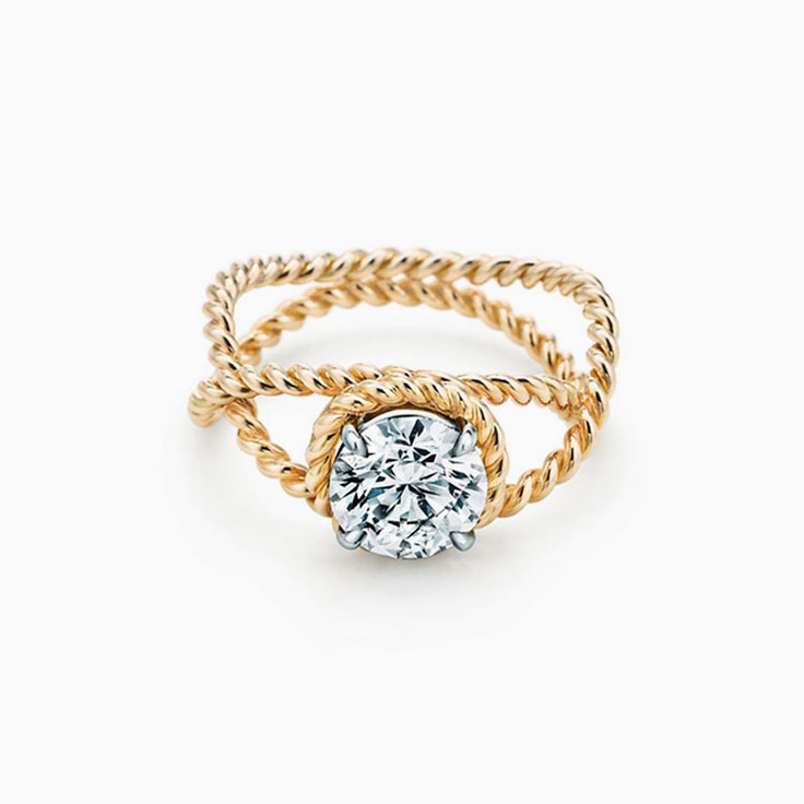 Lab diamond Solitaire Engagement Band
