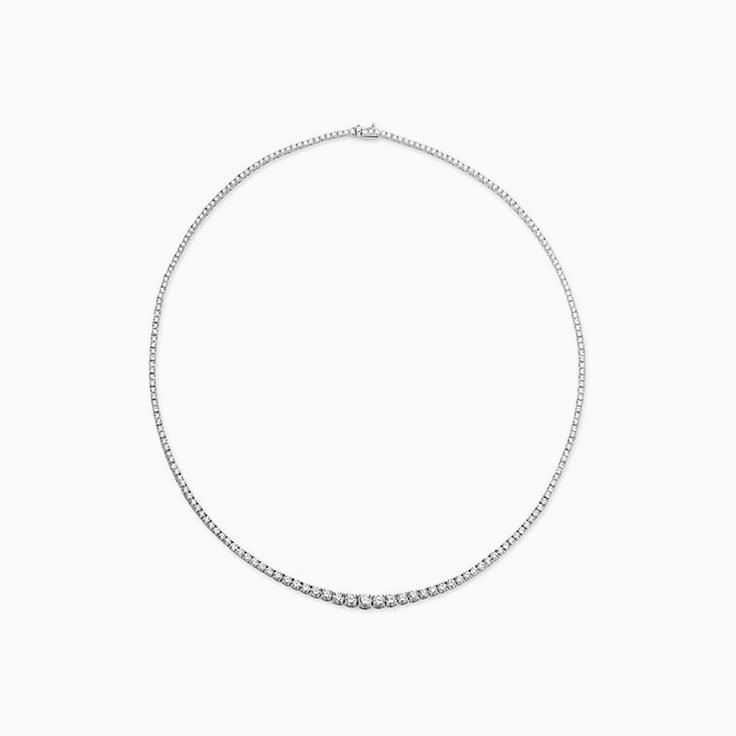 Tapered Tennis Necklace