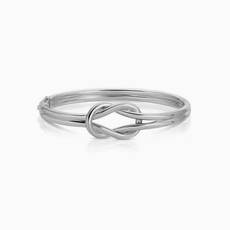Knot Solid Gold Bangle