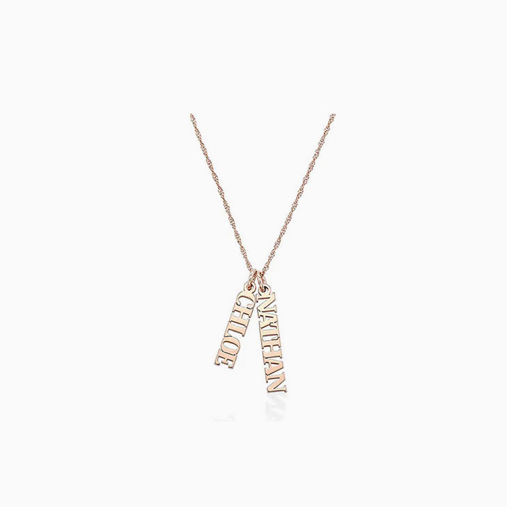 Custom white on sale gold necklace