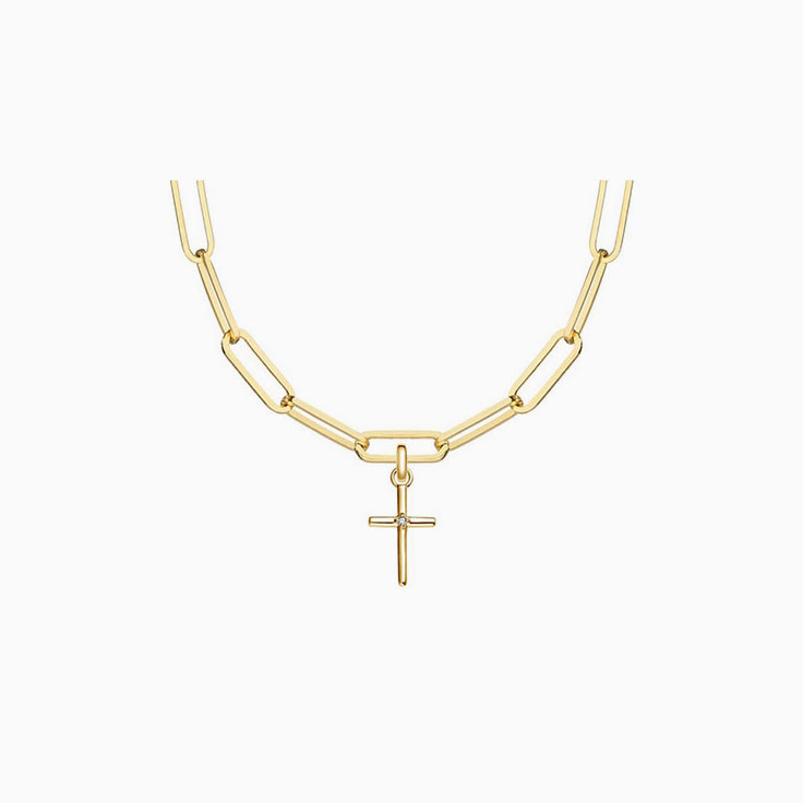 Drop Set Diamond Cross
