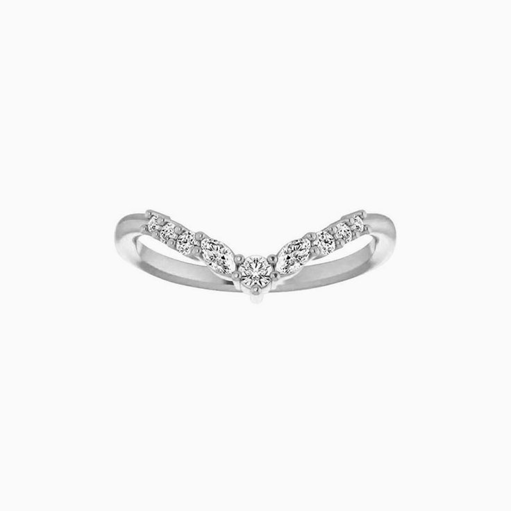 Round And Marquise Diamond Ring