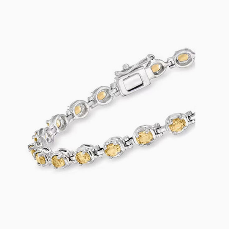 Prong Set Citrine Bracelet