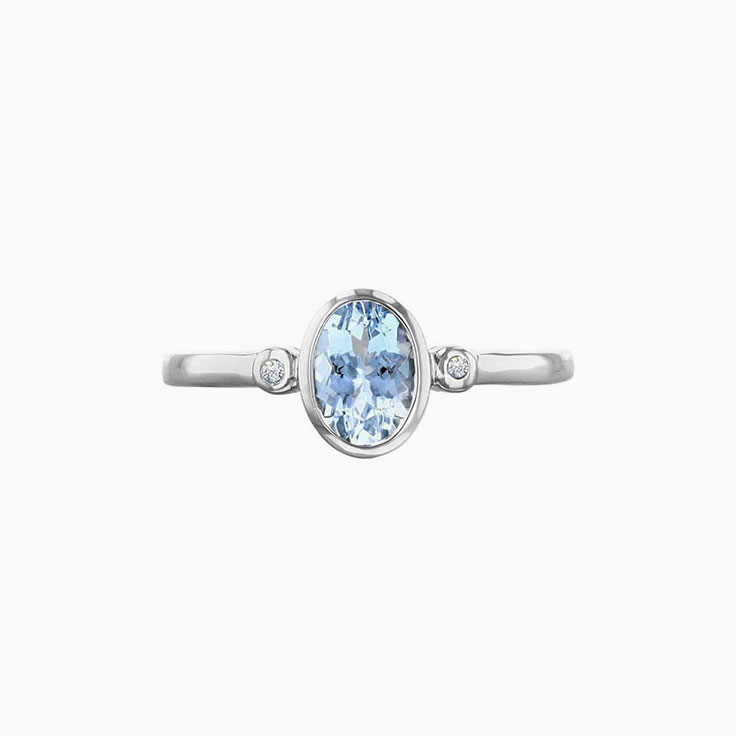 Vintage  Aquamarine Ring