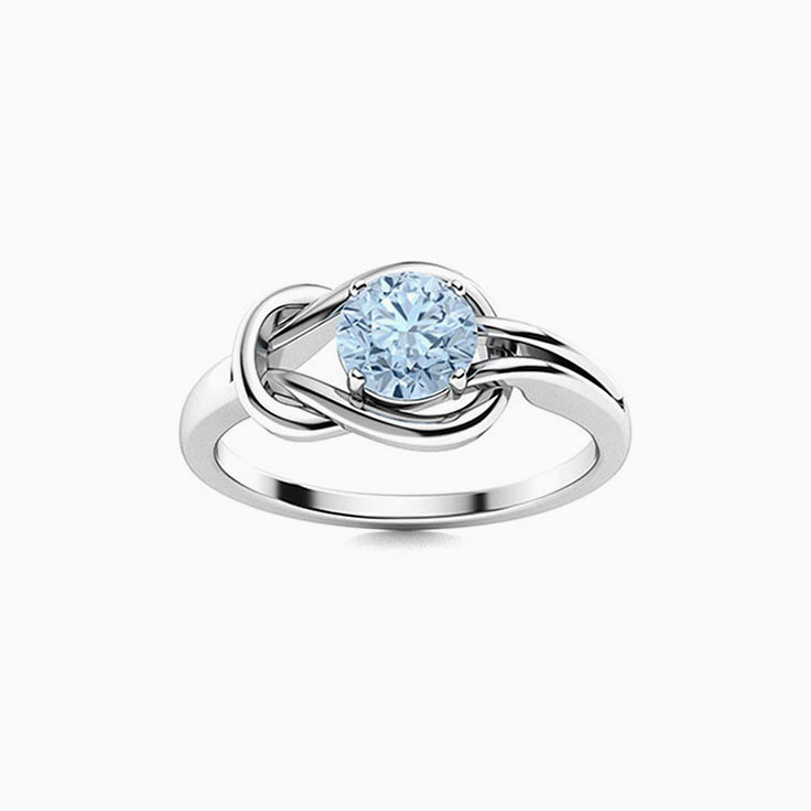 Aquamarine gemstone ring