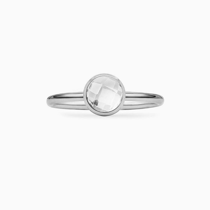 Bezel Set Birthstone Ring
