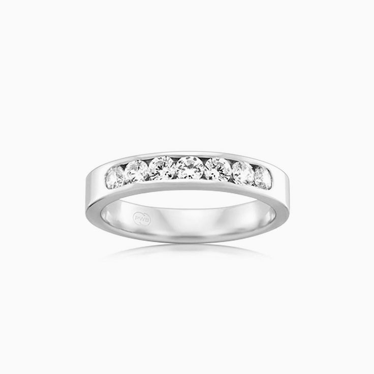 Seven Lab Diamond Channel Set Ring F3589