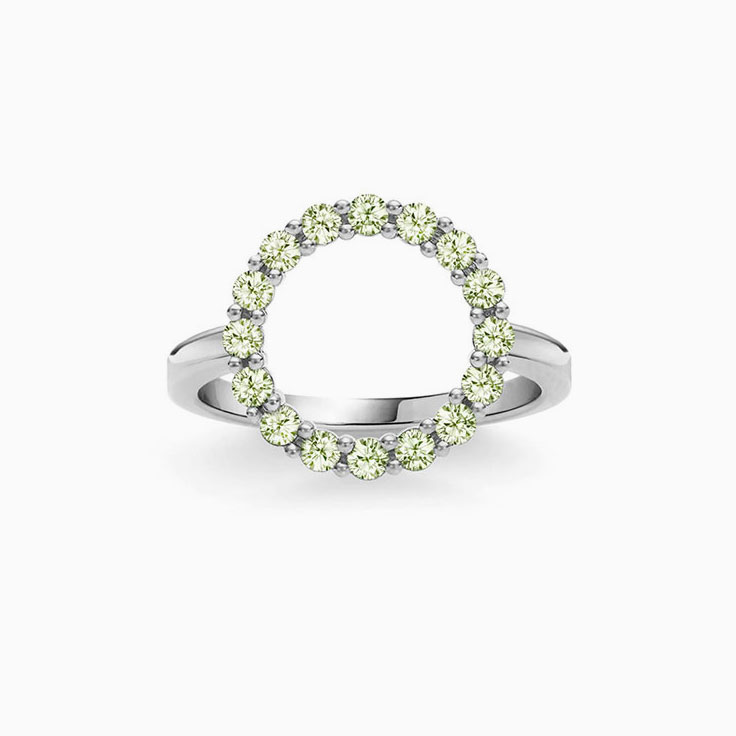 Infinity Peridot Ring