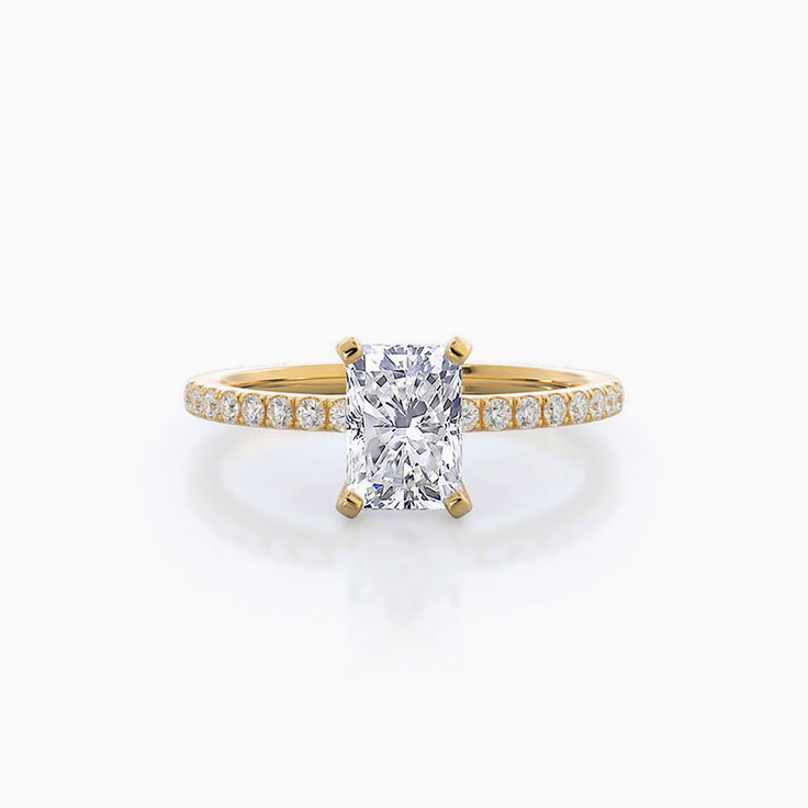 Radiant Lab Grown Diamond Engagement Ring