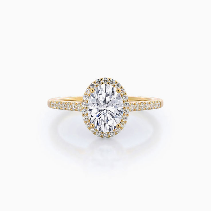 Oval Lab Diamond Engagement Ring