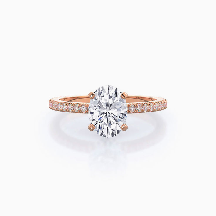 Lab Diamond Engagement Eternity Ring