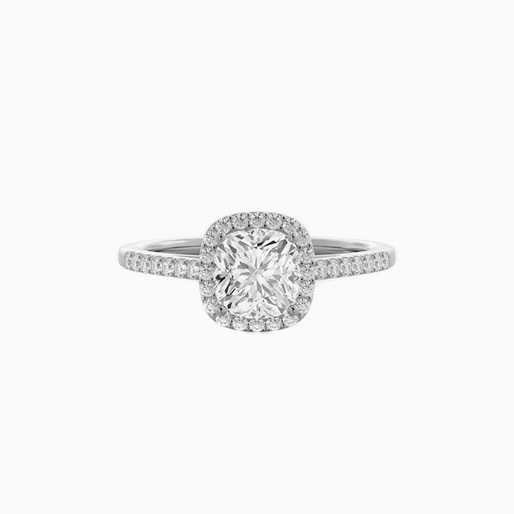 Cushion Lab Diamond Engagement Ring