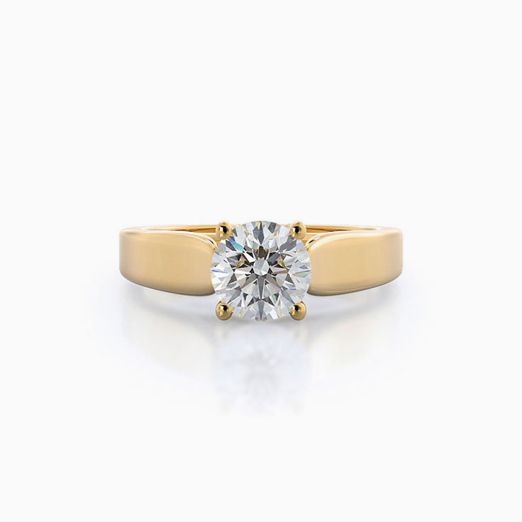 Lab Diamond Single Stone Engagement Ring