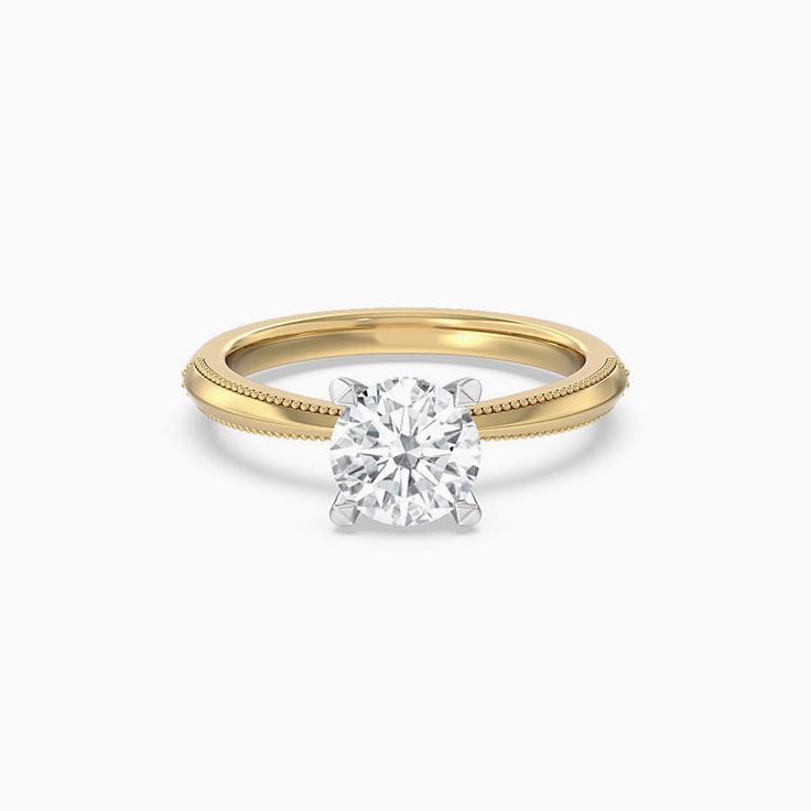 Lab Grown Concealed Diamond Engagement Ring