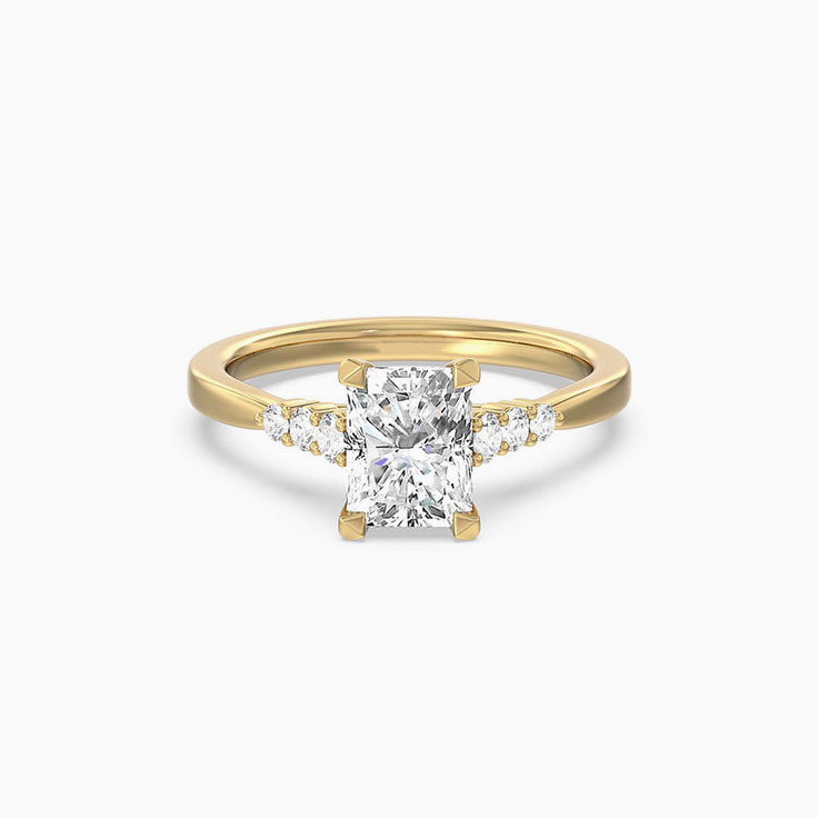 Lab Grown Radiant Diamond Engagement Ring