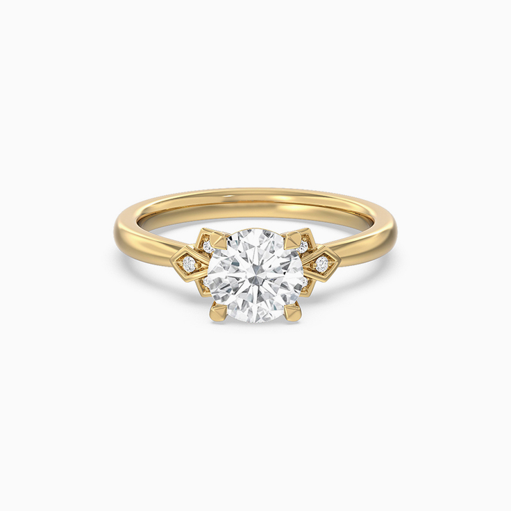 Round Brilliant Lab Diamond Engagement Ring