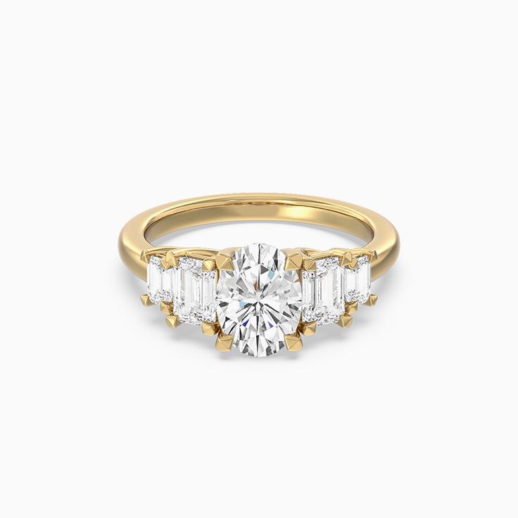 Oval Lab Grown Classic Diamond Engagement Ring