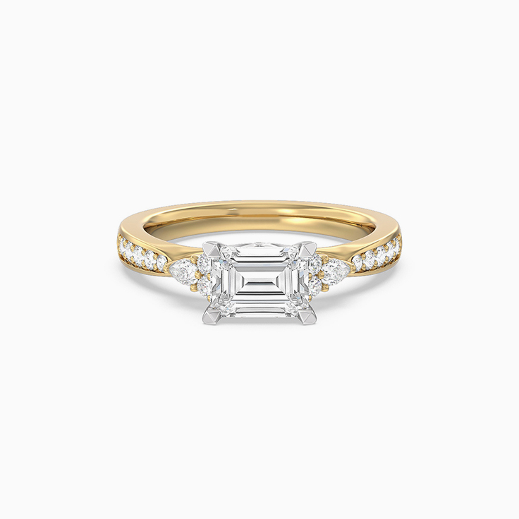 Trio Lab Grown Diamond Engagement Ring