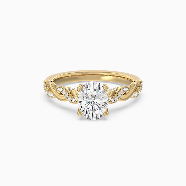 Oval Lab Grown Diamond Engagement Riing