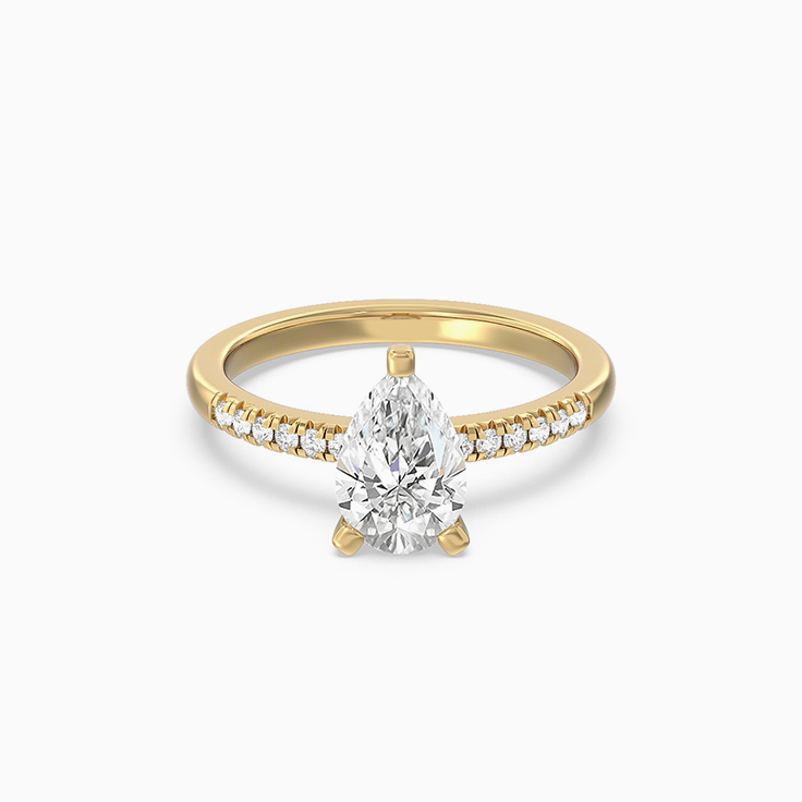 Pear Lab Grown Diamond Engagement Ring