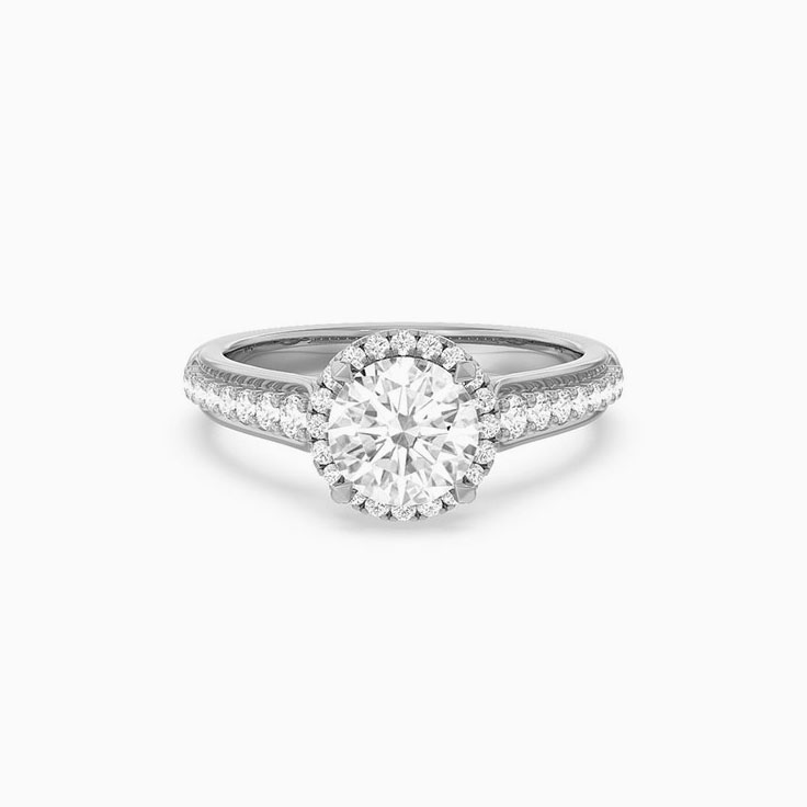 Lab Grown Round Diamond Engagement Ring