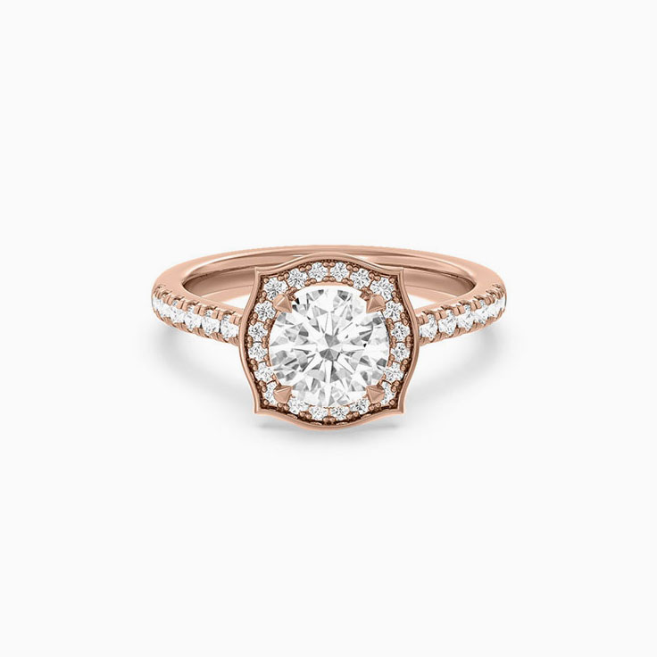 Lab Grown Round Enchant Diamond Engagement Ring