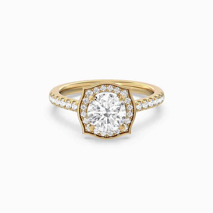 Lab Grown Round Enchant Diamond Engagement Ring