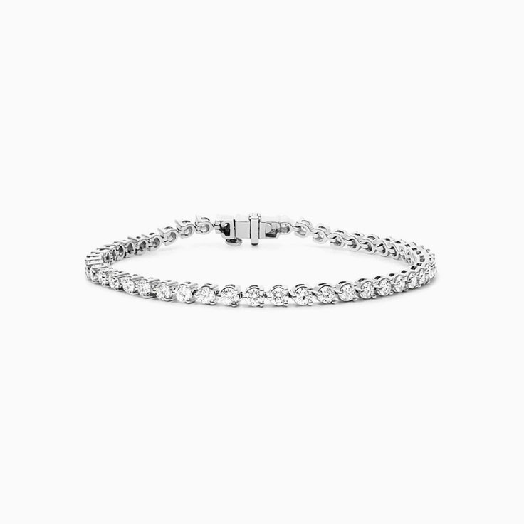 4 Carat Tennis Bracelet In A Three Claw Setting
