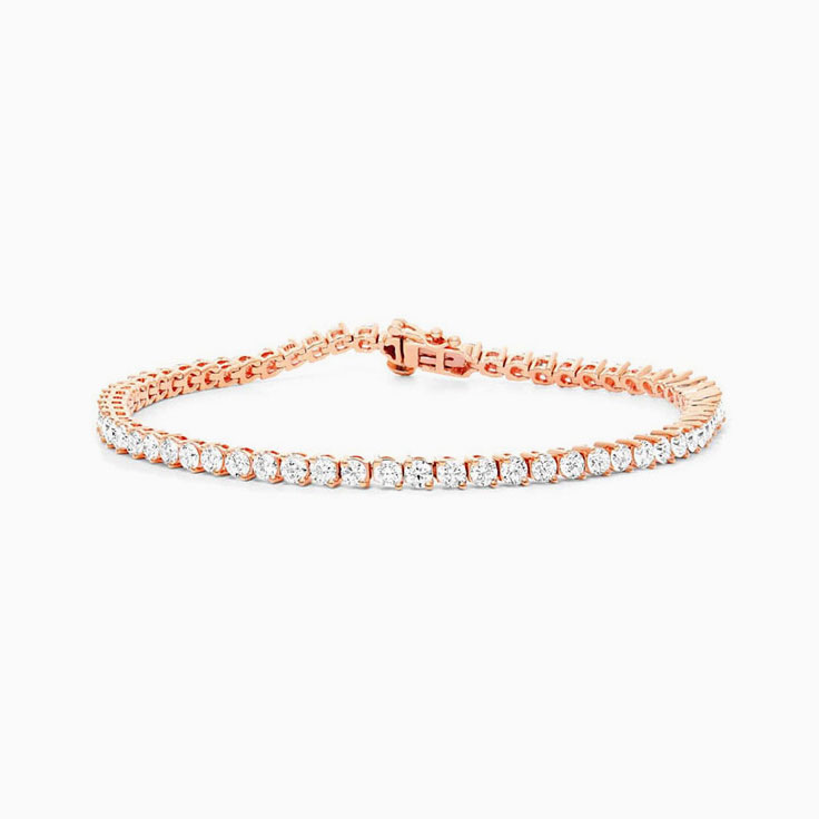 3 Carat Tennis Bracelet In A Two Claw Setting