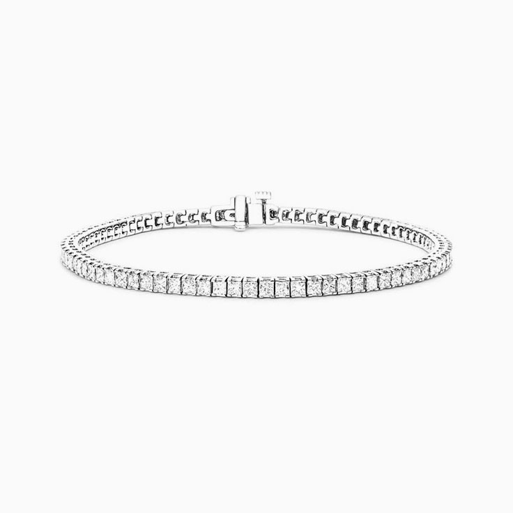 5 Carat Princess Cut Diamond Tennis Bracelet