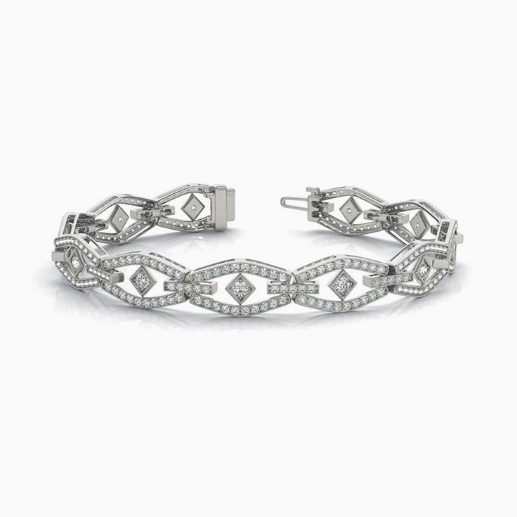 Marquise Shape Womens Tennis Bracelet