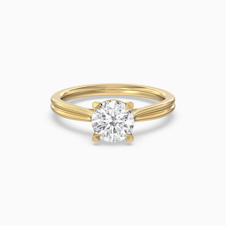 classic round diamond engagement ring