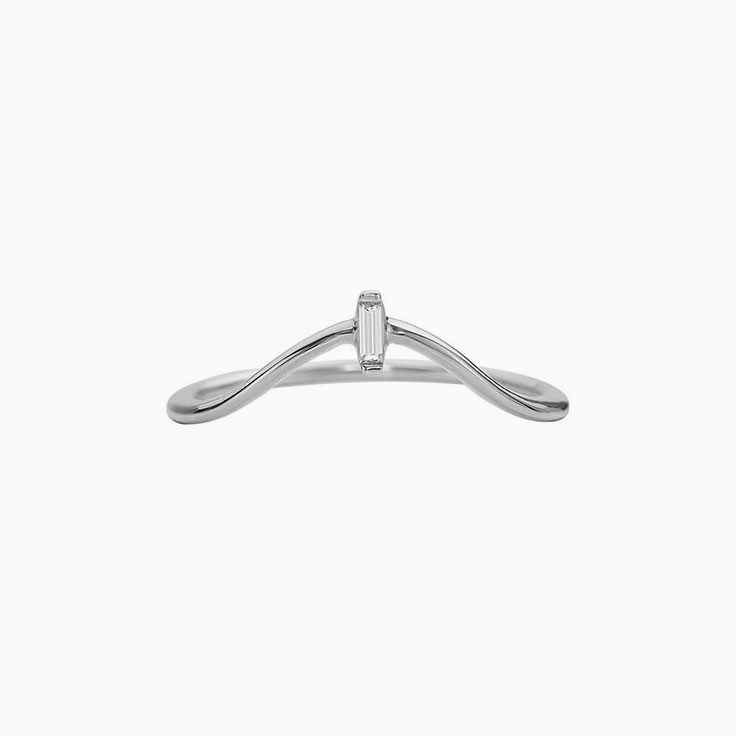 Fine tiara wedding Band